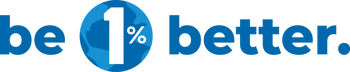 be 1% better logo
