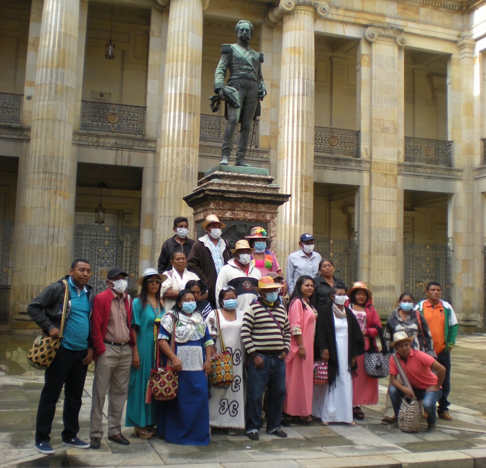 Colombia Wayuu leaders at Congress
