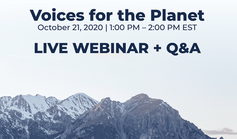 Voices for the Planet: Live Webinar + Q&A